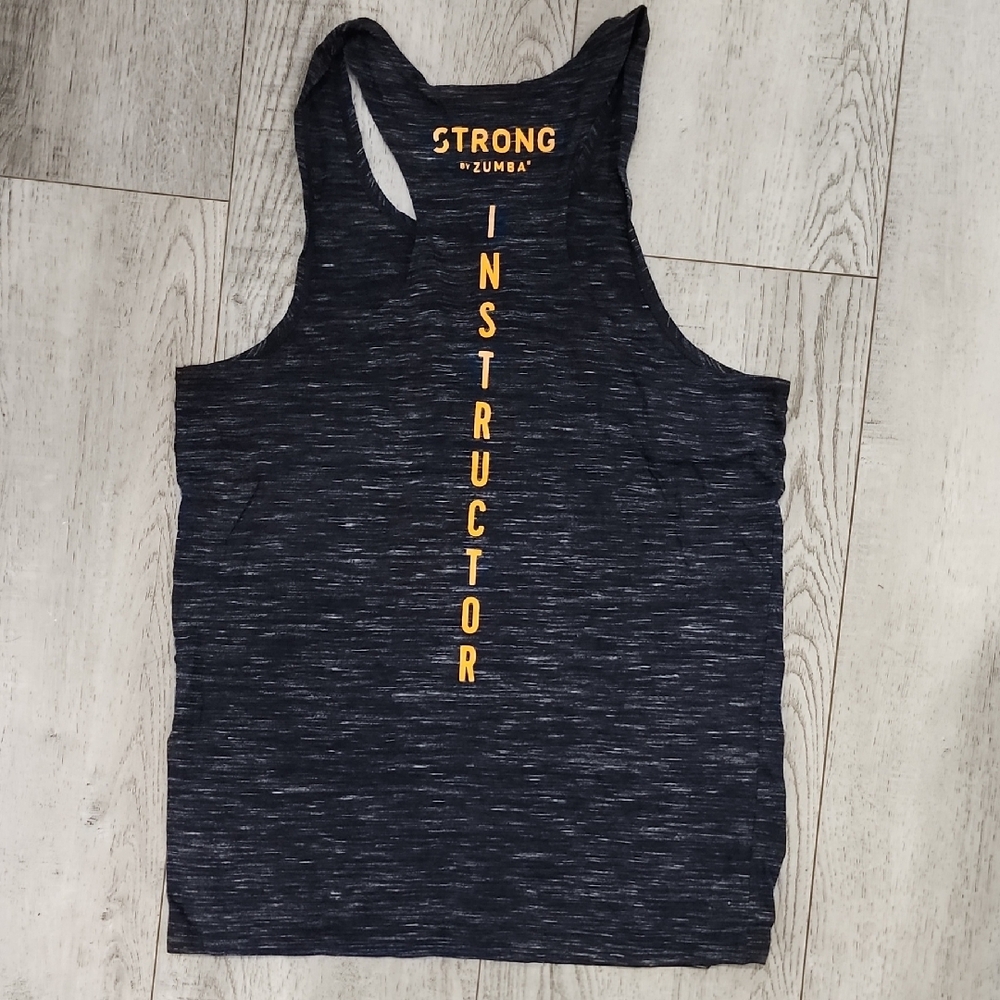 STRONG BY ZUMBA Fitness Strong Instructor Crop Top - Black and Yellow